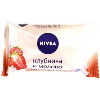 Увлажняющее мыло Nivea Клубника и молоко, 90 г